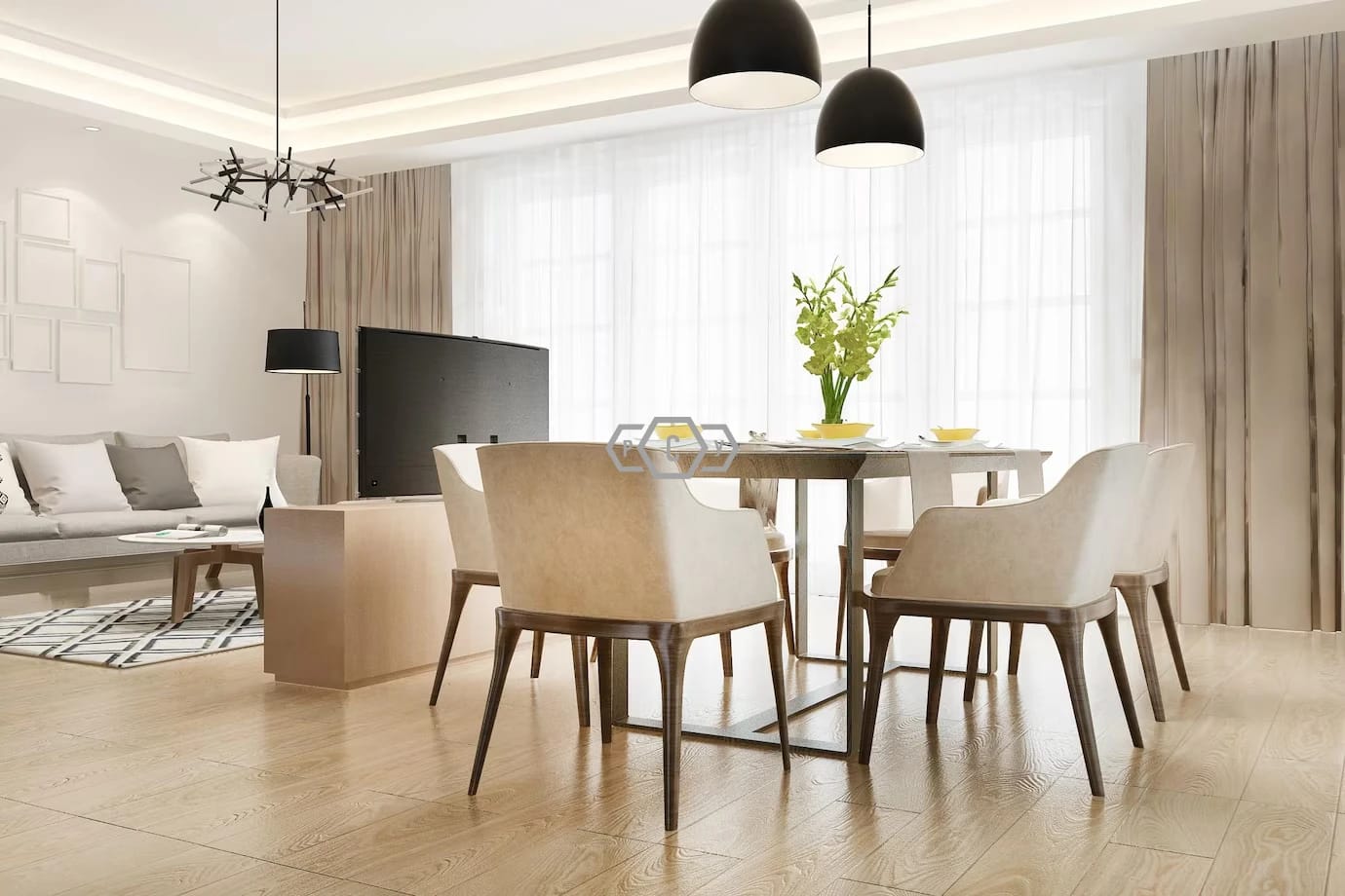 Design of a two-room apartment image