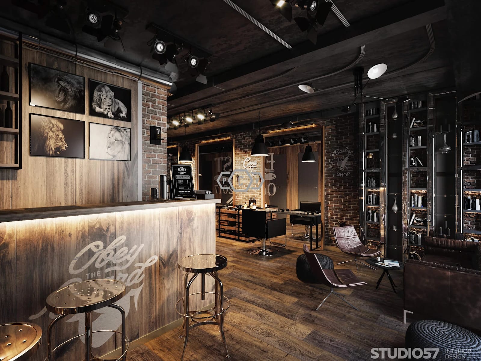 Barber shop design image