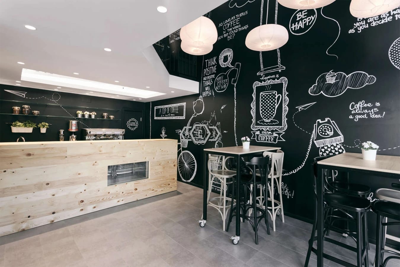 Design of a coffee shop image